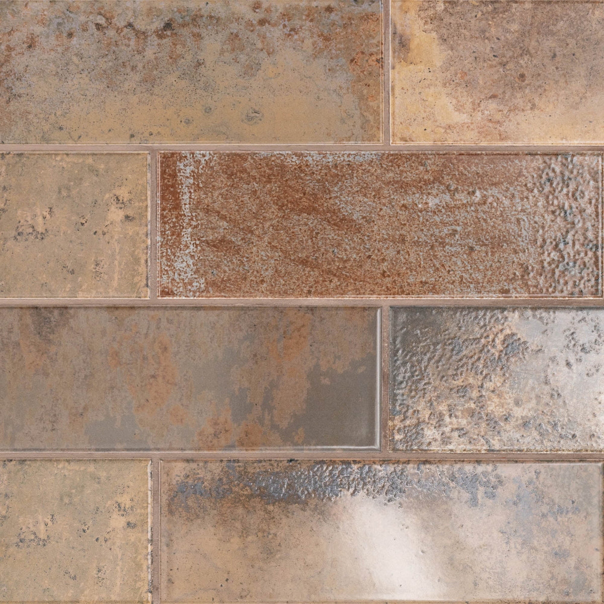 Tile Ceramic X Rust MSI Wall Brown Subway Marza 4 Glossy In. In. 12