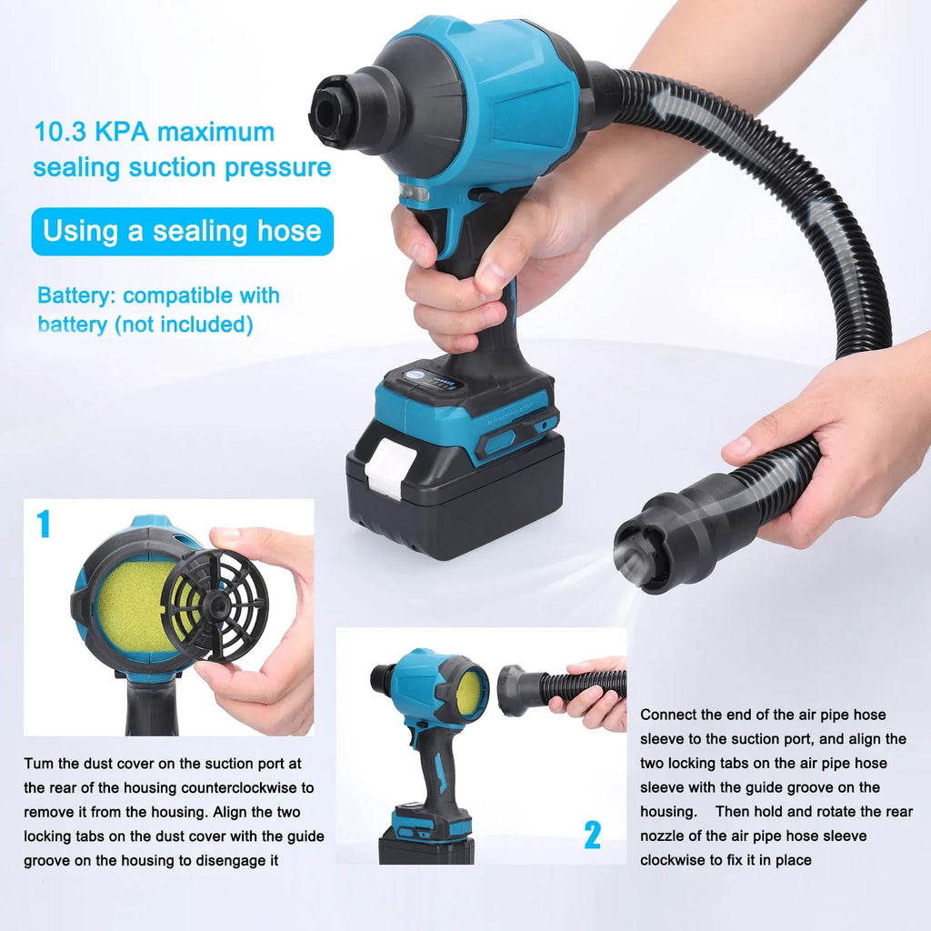Dust Narrow-space Machine Air moobody Blowing Dust - Rechargeable and Cordless Cleaning. for Inflator Effective Electric