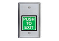 Satin SPDT Exit Momentary 422U PUSH Switch Stainless EXIT Steel SDC 2 TO