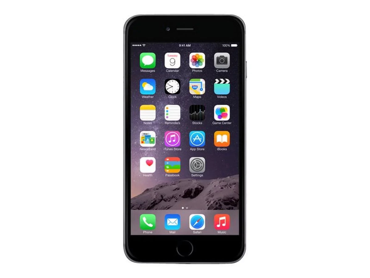 GSM - LTE 4G Space (Refurbished) Restored 6 iPhone Phone Dual-Core 64GB Plus Unlocked Gray