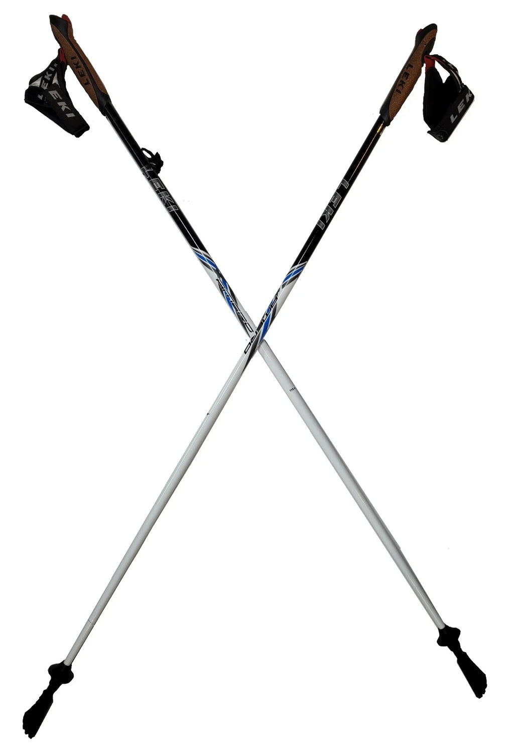 Amero 115cm Carbon Series Nordic White/Black Walking LEKI Walking Poles