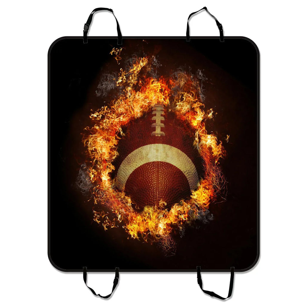 GCKG American of Spirit SUV Mat inches Pet and Trucks Dog Mat Cargo Trunk Car Seat Football For Mat 54x60 Cars Flaming Seat Cover Car Hammock