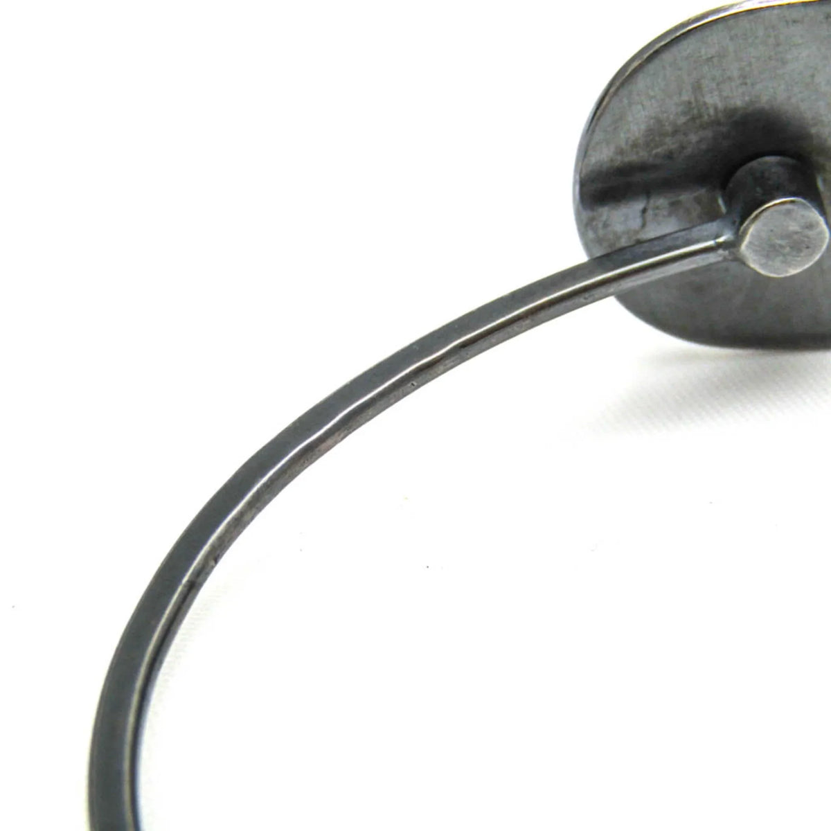 Pre-Owned Bottega (Good) Silver 925 Intrecciato Bangle Veneta Plate Silver