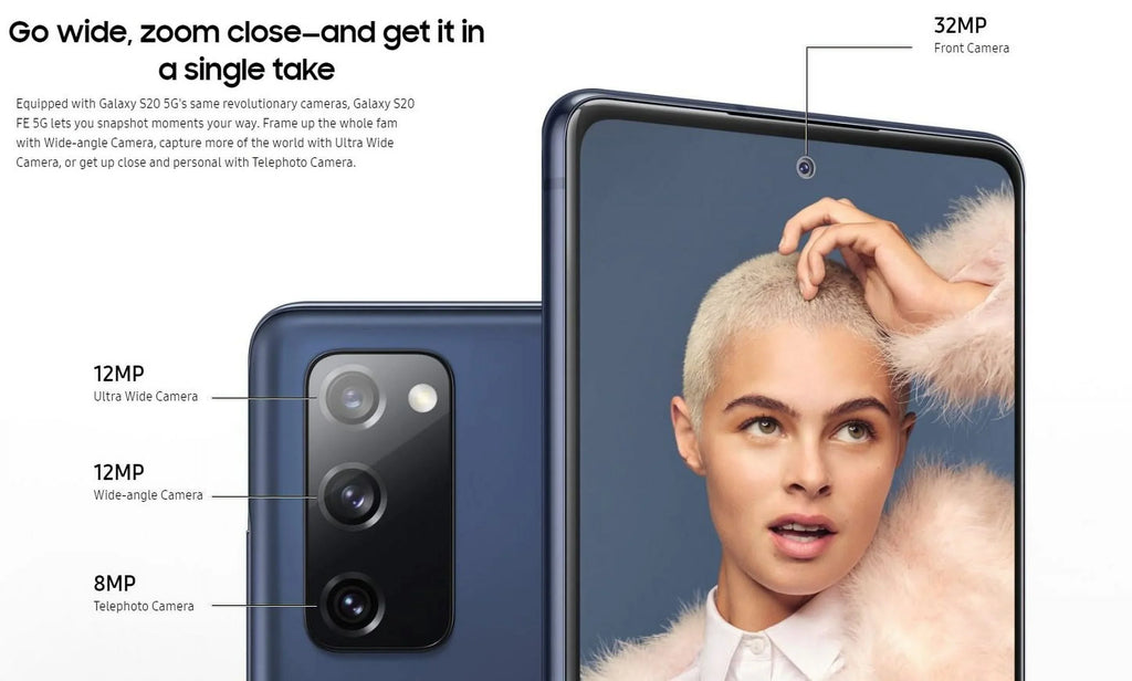 S20 / MP, x 12 GB Memory Galaxy pixels MP, 1080 FE front MP RAM microSD rear 3x 128 - Internal 6 - cloud GB 5G - - navy (120 OLED 8 5G 12 - smartphone Hz) display - 32 2400 - slot cameras 6.5" - MP - camera