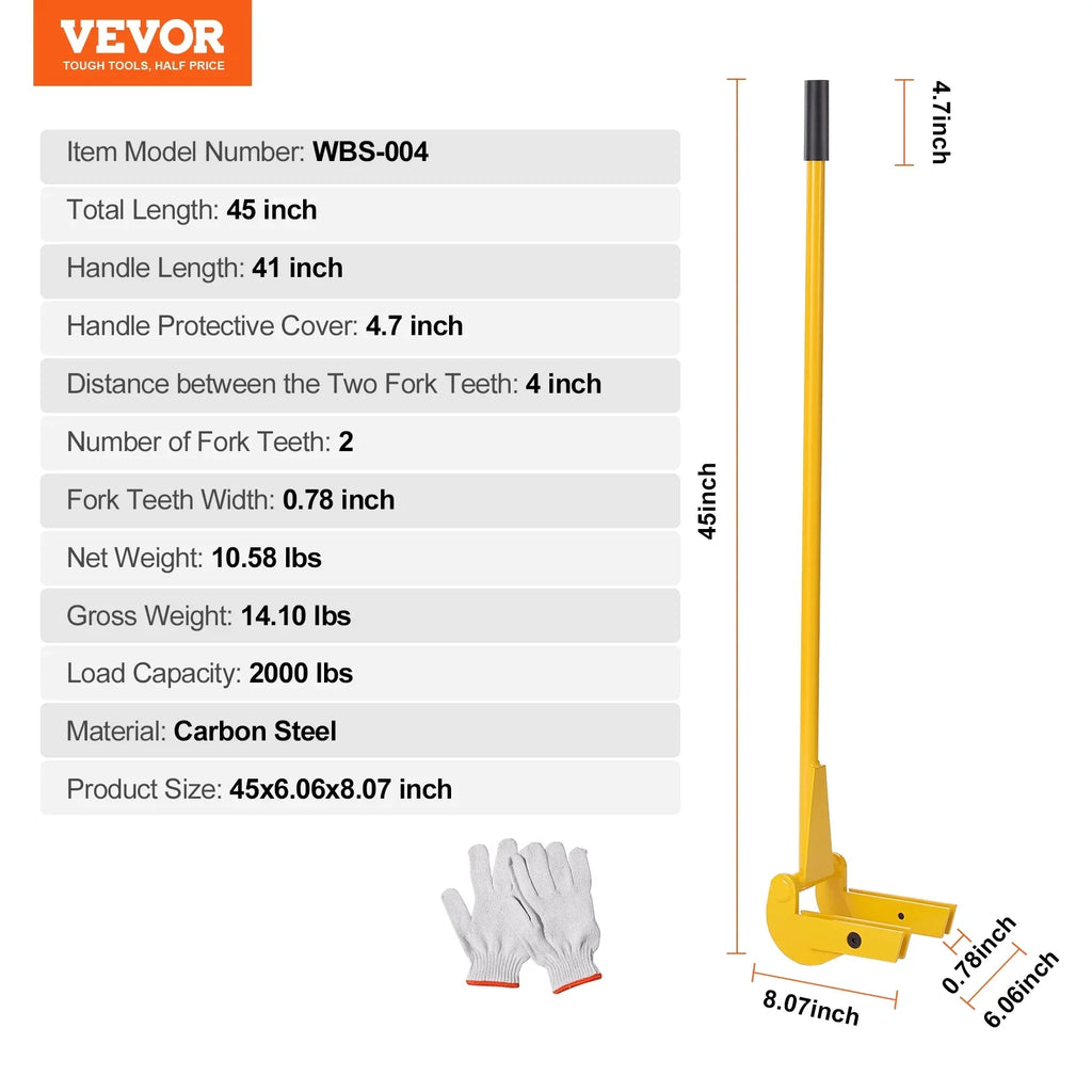 41-Inch Handle BENTISM Pallet Wrecker Tool Deck Pallet Bar lbs Pry 2000 Buster