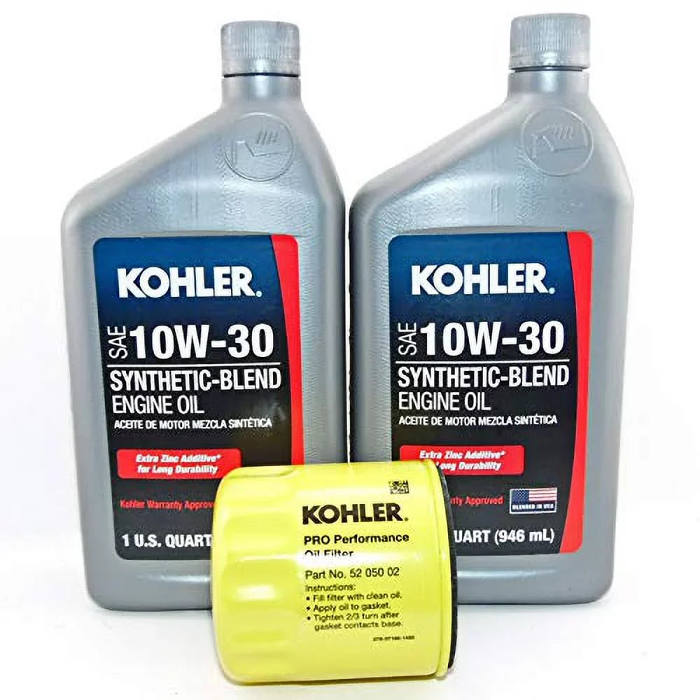 02 050 10W30 Oil 2 Blend Filter and Synthetic Engine Kohler Oil PK 52 Kohler