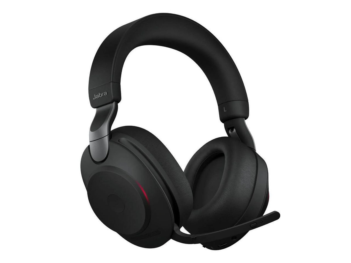 Battery Calls Wireless Life, Noise Bluetooth UC Advanced Cancelling Headphones Wireless Headphones 85 Music, Headset Hours for with Link380a, Stereo, and of Evolve2 37 Jabra Black -