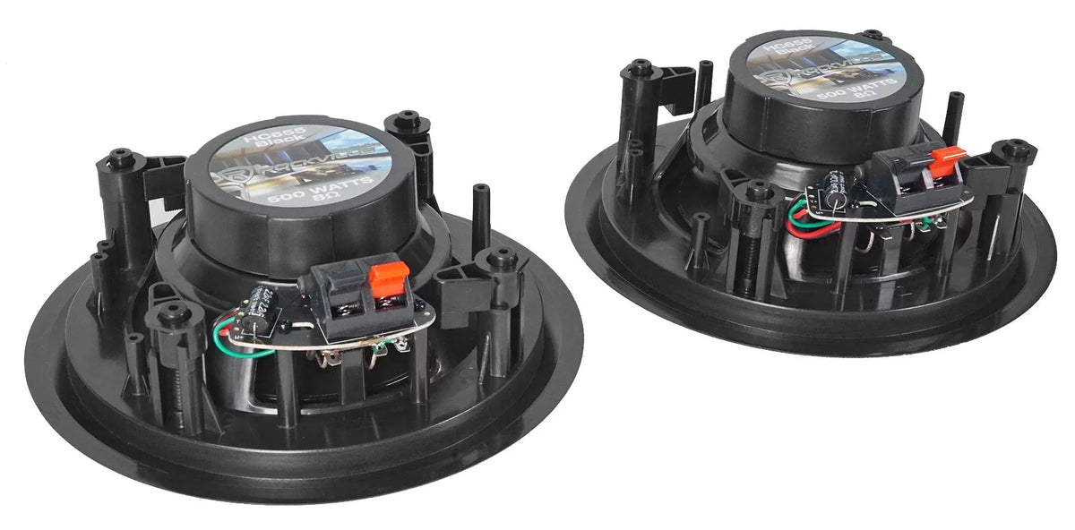 5 Receiver 8" Rockville Amp+(4) Speakers Ceiling Black SINGMIX Bluetooth Home