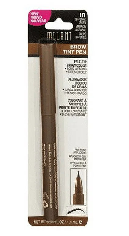 Brow [01] 0.04 (Pack Natural Tint Taupe Pen, Milani oz 2) of