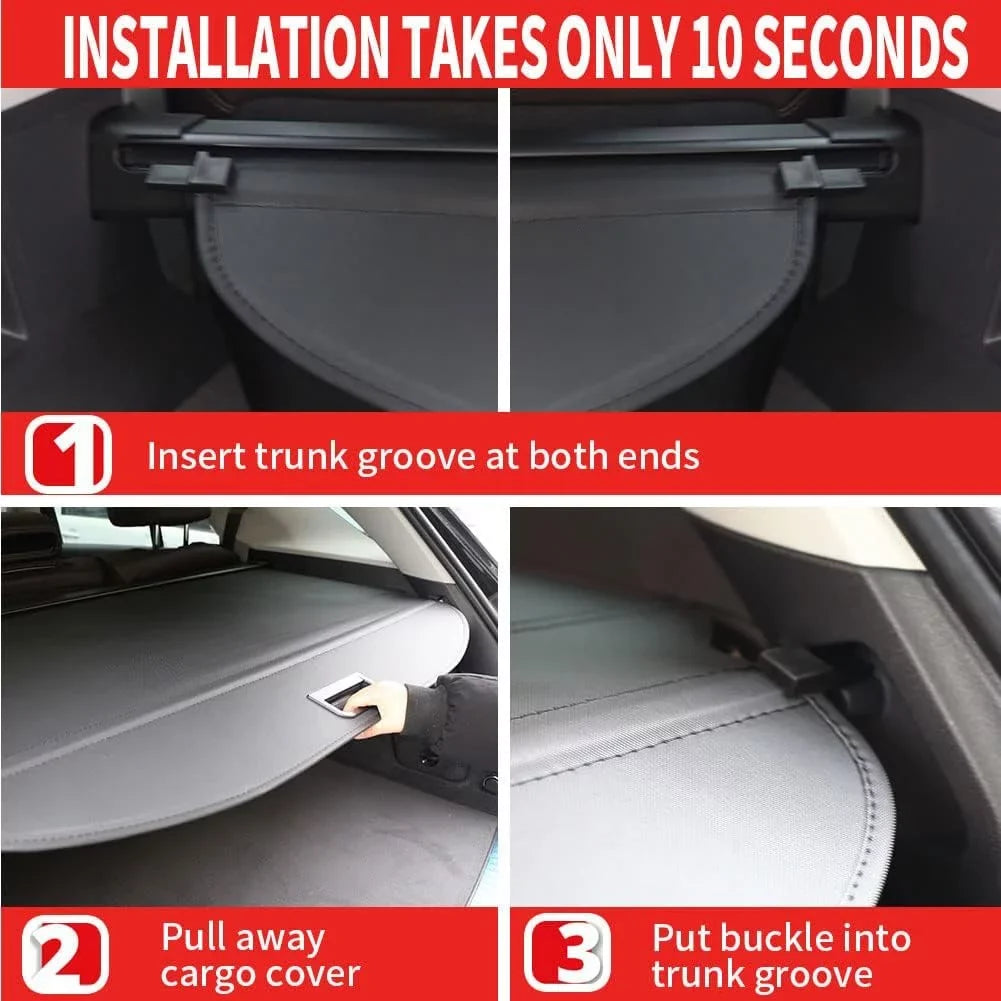 for Subaru Fit Accessory Subaru Rear Cargo Black 2014 Outback Manual Cover 2010 Tailgate Shade, Shield 2013 2011 Retractable 2012 Trunk 2010-2014 Wagon Privacy Outback