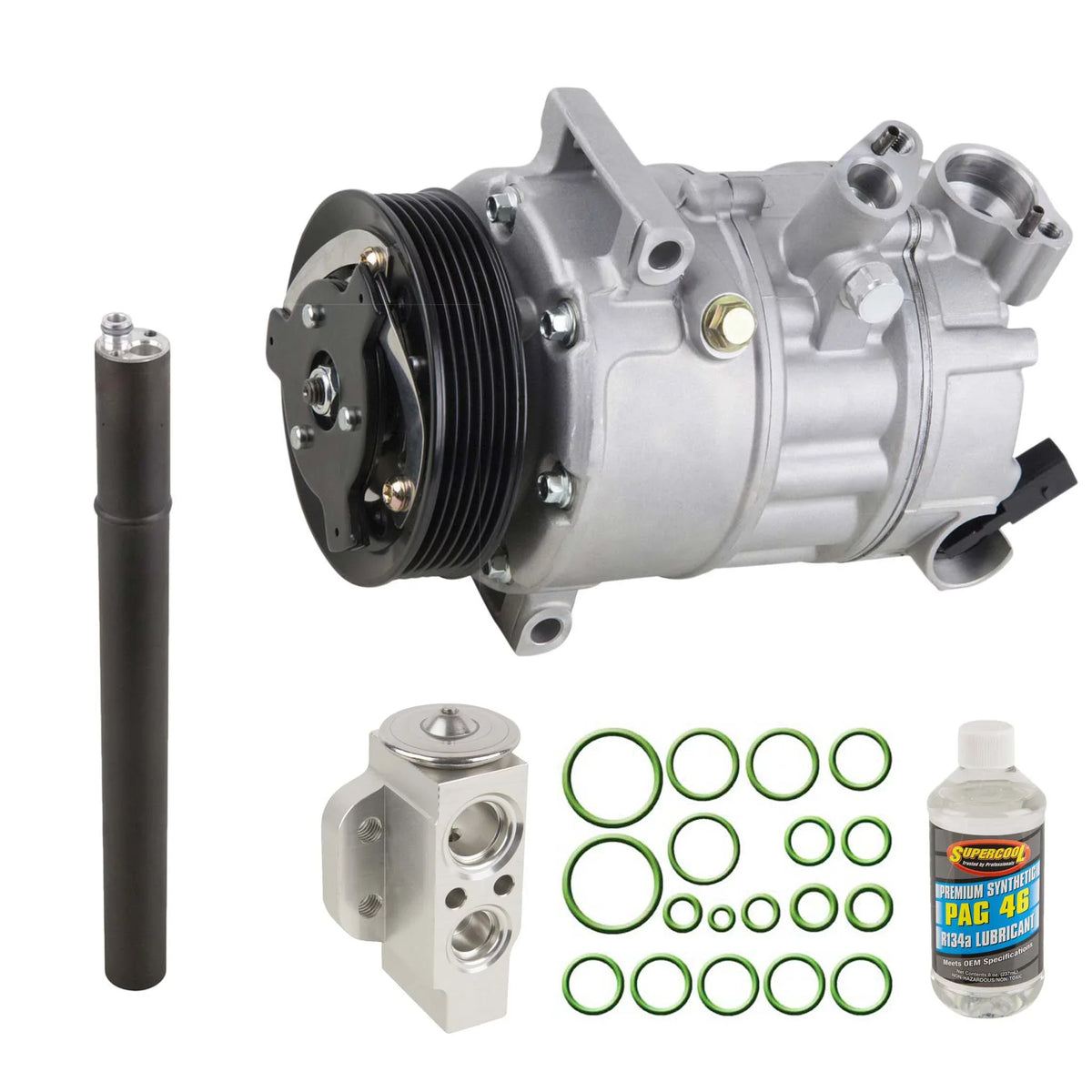 GOLF, VOLKSWAGEN A/C - R Quattro Fits AC VOLKSWAGEN Compressor TT GOLF 2013 select: Volkswagen Kit & 2012 For Audi Jetta Repair Buyautoparts &