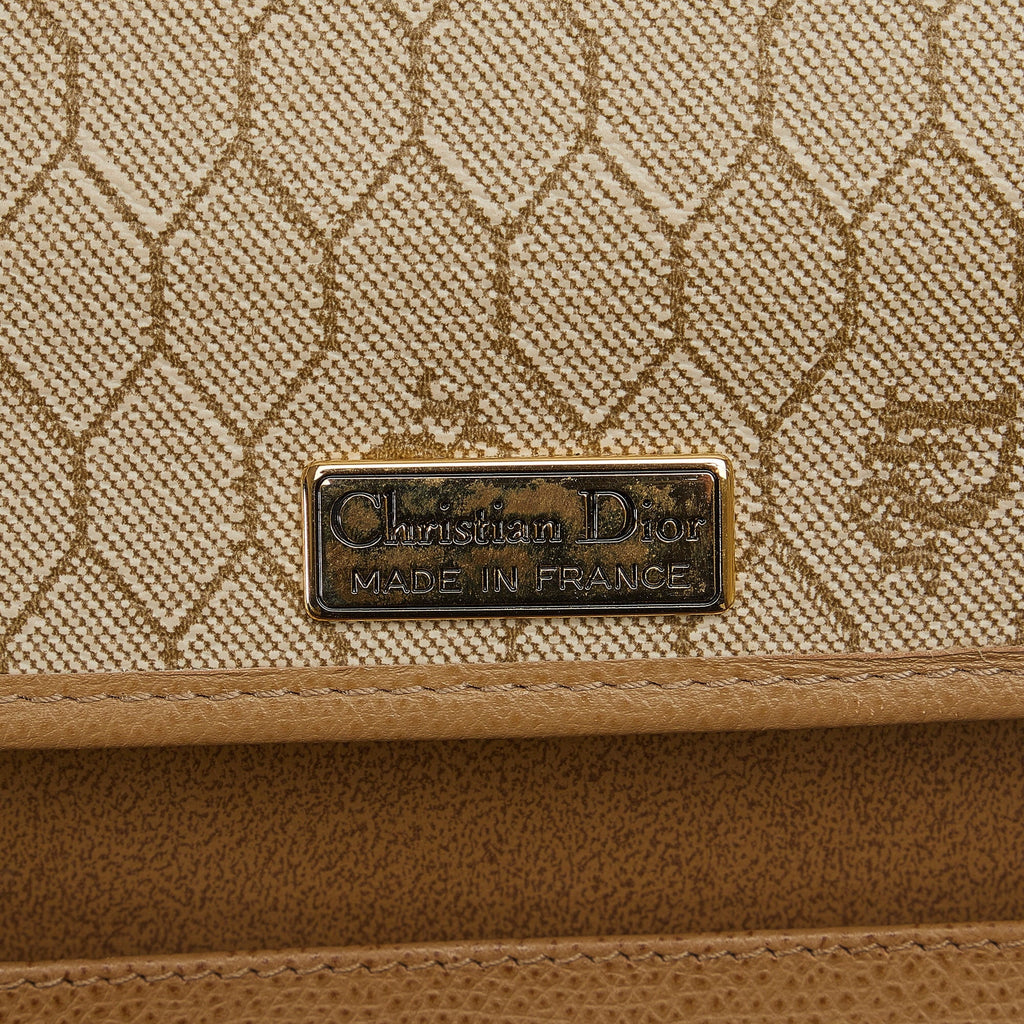 Unisex (Good) Authenticated Bag Leather Chain Dior Calf Pre-Owned Crossbody Crossbody Brown