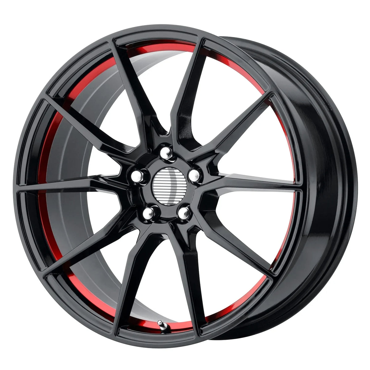 5X114.30 mm) Pr193 Black Rim (40 Creations Wheel 20X10 Machined OE Gloss Red