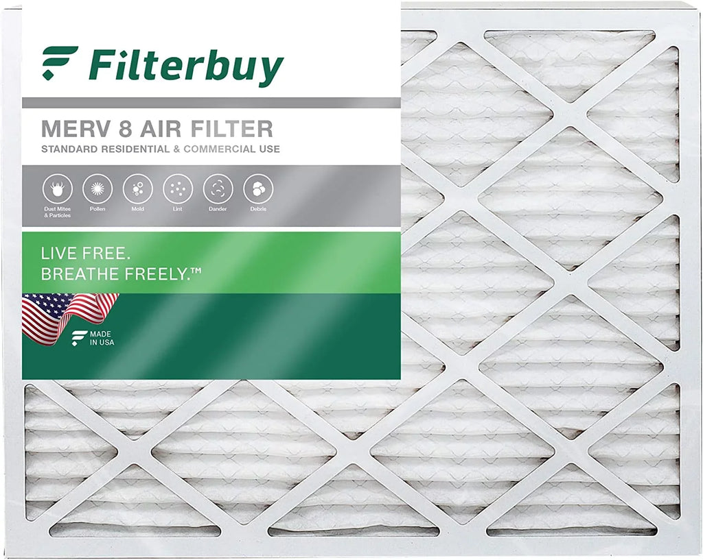 AC (1-Pack) HVAC 24x25x1 8 Filterbuy Pleated MERV Filters Air Furnace