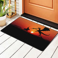 Area Mat Facecloth Sink Dragon Area Entrance Floor Room Rugs Indoor Sunset Non-Slip , exterior for Kitchen Rug Knight 72"x48" Doormat Living ZICANCN