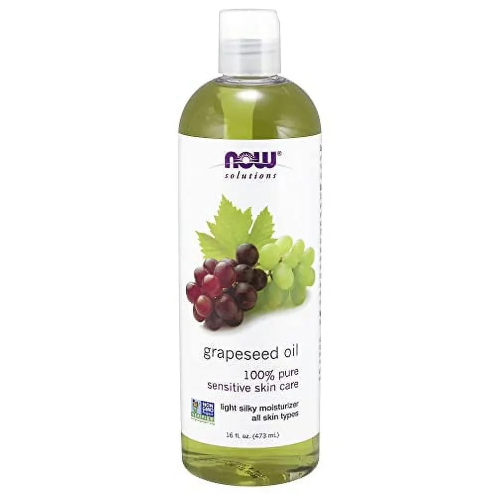 Silky Moisturizer Care for Oz Skin Grapeseed Fl Sensitive Light of 1) All for Types, Oil, 16 (Pack Solutions, 16-Ounce NOW Skin, Skin