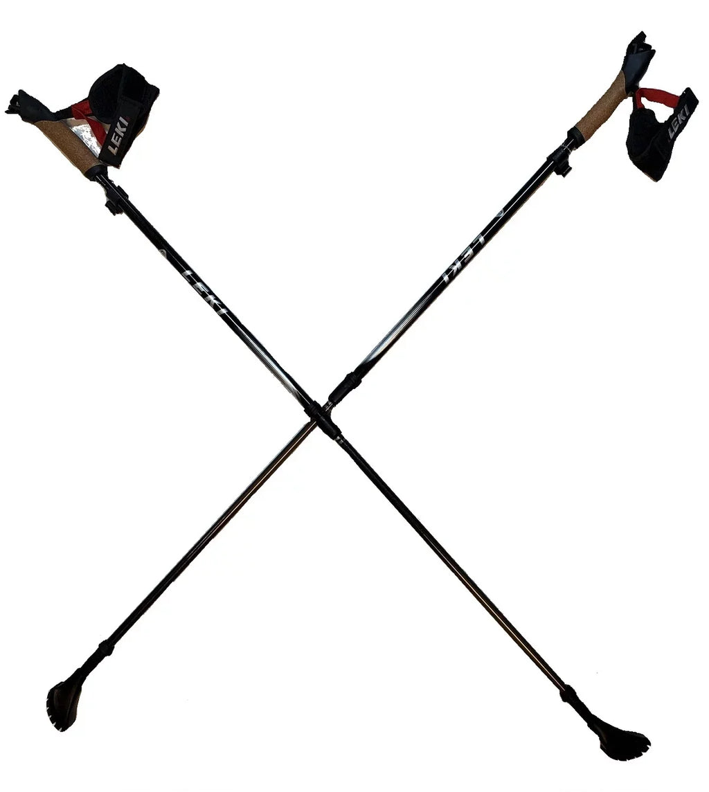 Walking LEKI Poles Nordic Adjustable Carbon Walking 105-135cm Active