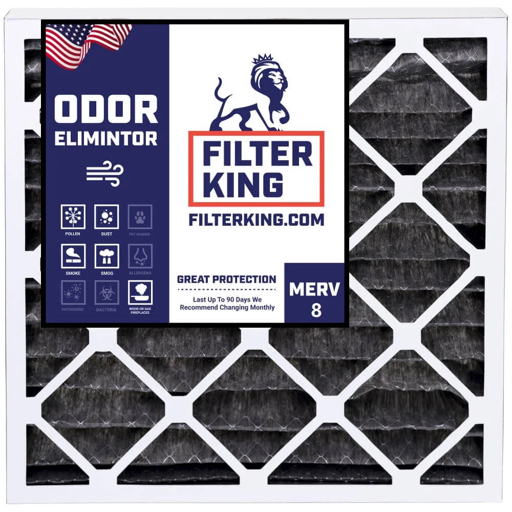 HVAC USA 25 4-PACK MERV dimension: Pleated A/C 8 MADE Air | | | 23.5x25x1 Filters Furnace IN King Actual x .75" x Filter 23.5 | Filter Carbon