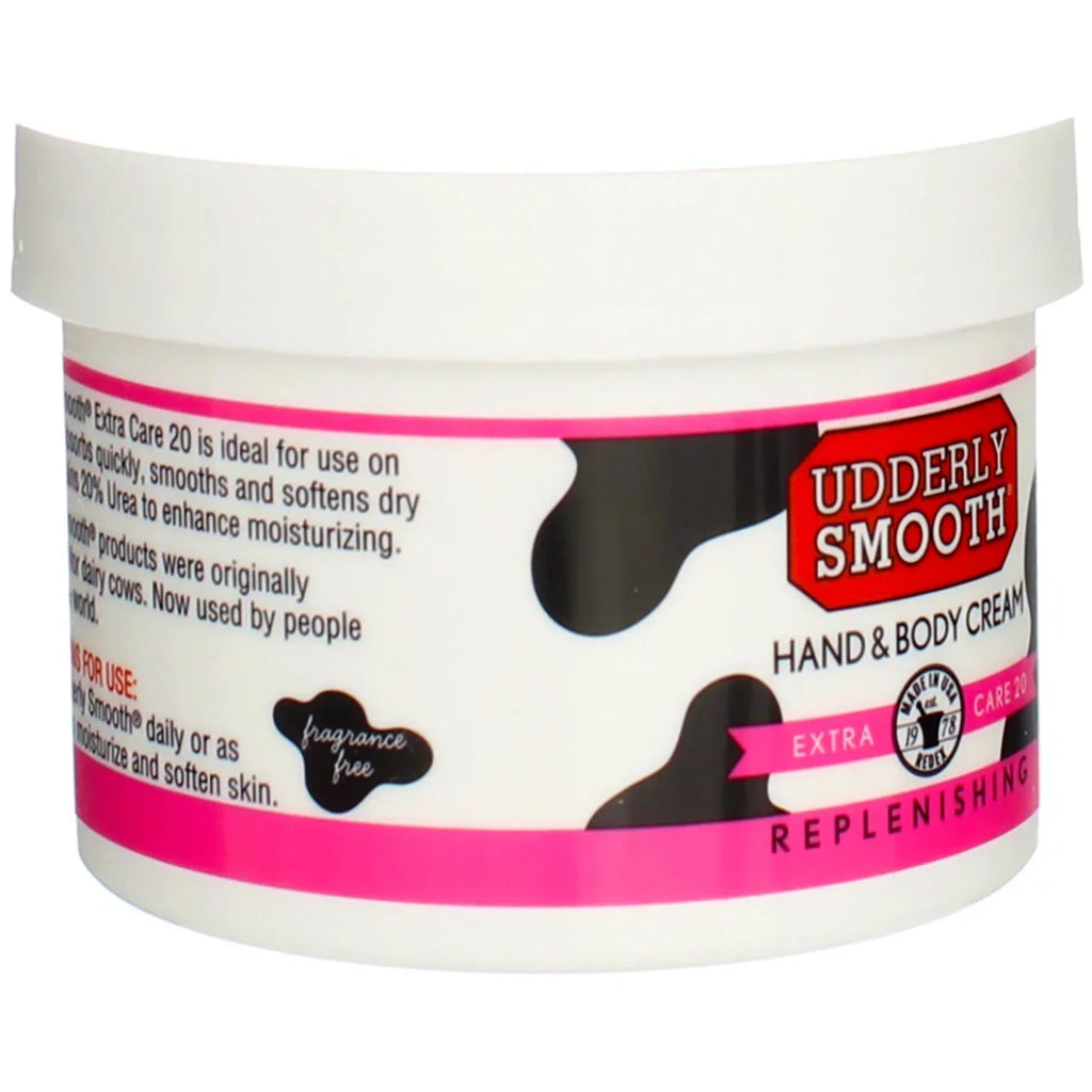 Extra 6 Hand 8 Care Udderly Body Oz, And Pack 20 Replenishing Cream, Smooth