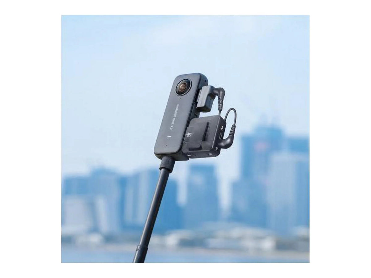 Black Insta360 Vertical X2, ONE Microphone for CINTYAV-E Adapter