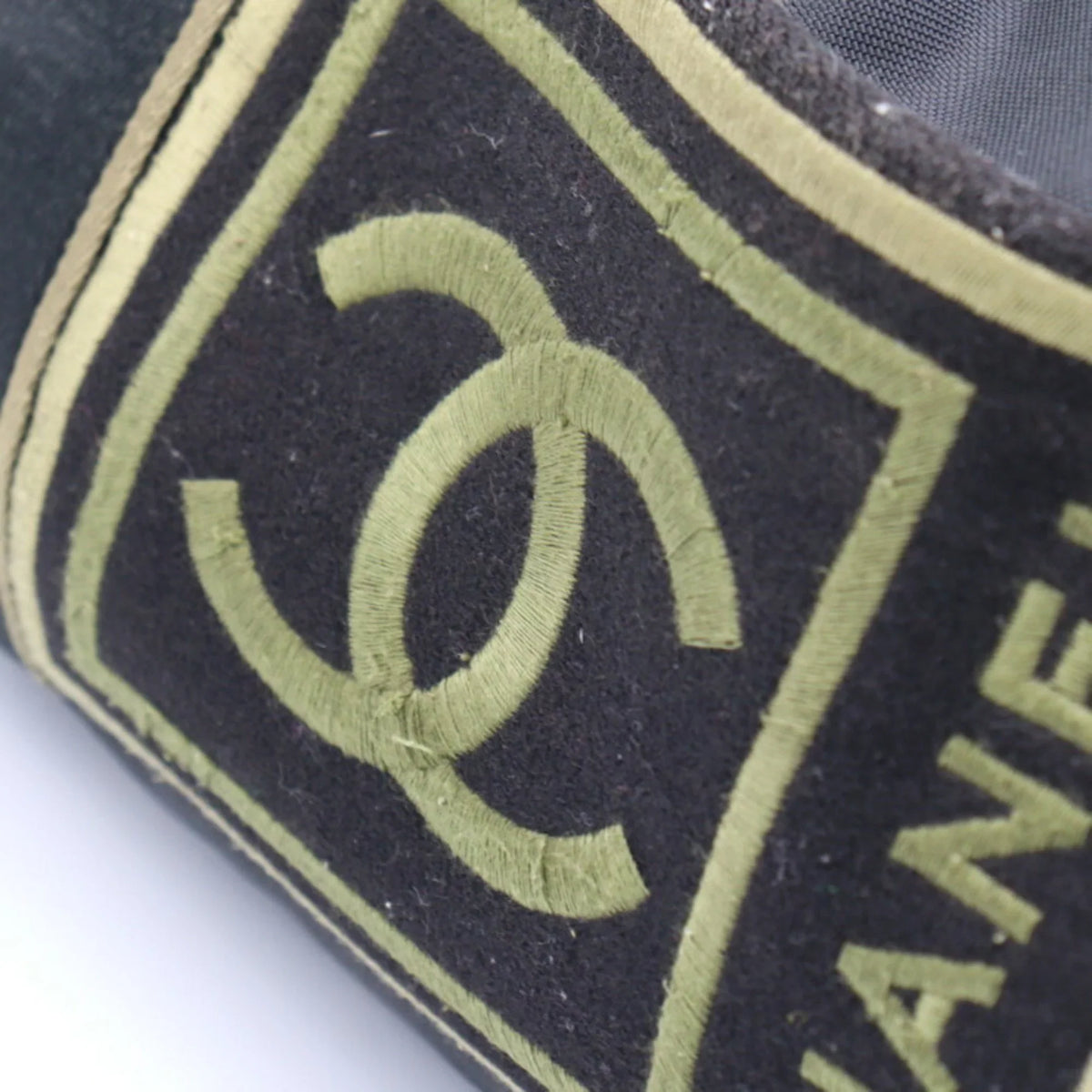 Series Canvas Shoulder Cocomark Black Line 10 Green Sport Cylindrical (Fair) Pre-Owned Nylon Travel Round Khaki Bag Boston
