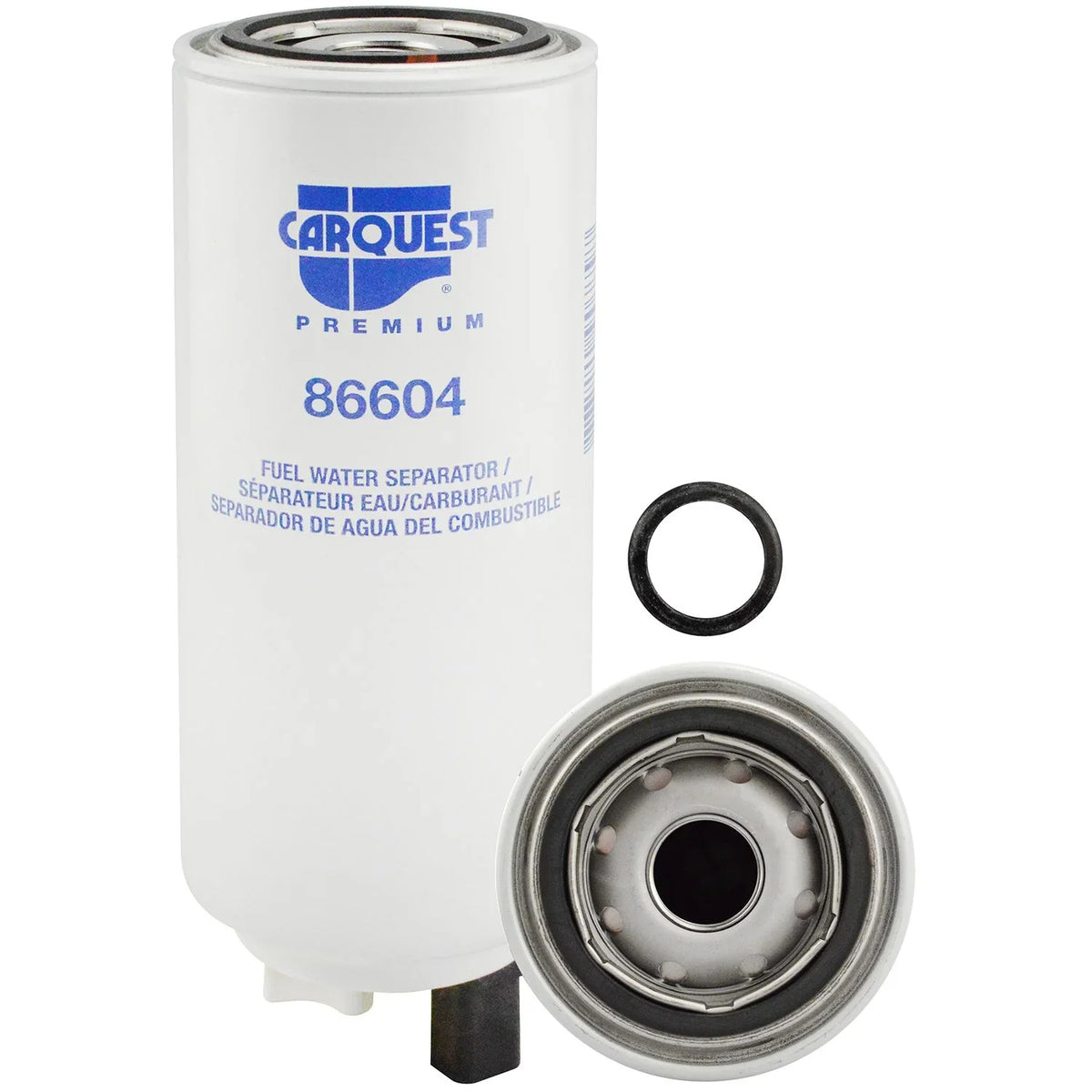 with Port Fuel/liquid Sensor Square Separator Premium Reusable Carquest and Sensor Spin-on Drain,