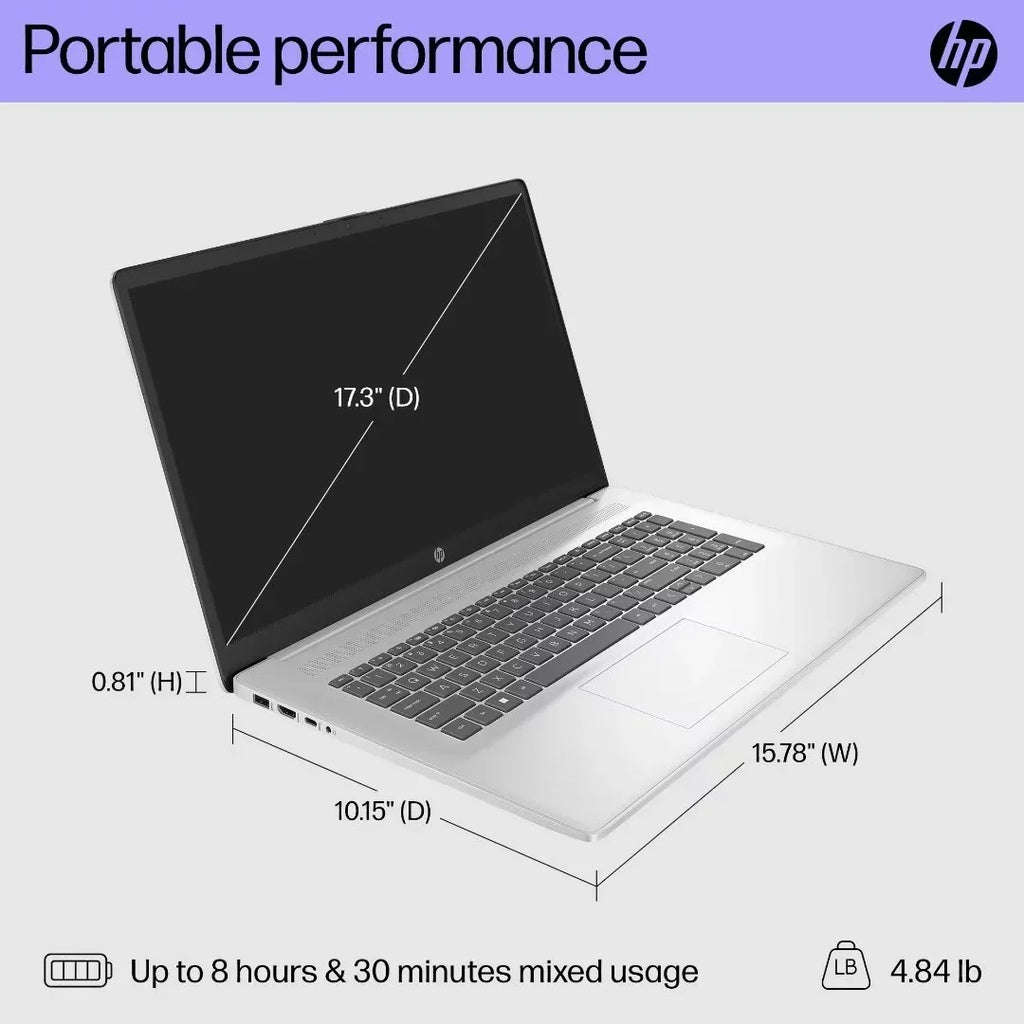HP 32GB Intel 17.3" 1TB Core Laptop, Touchscreen Home Backlit i7-1355U, SSD, RAM, Win11 HD Keyboard,