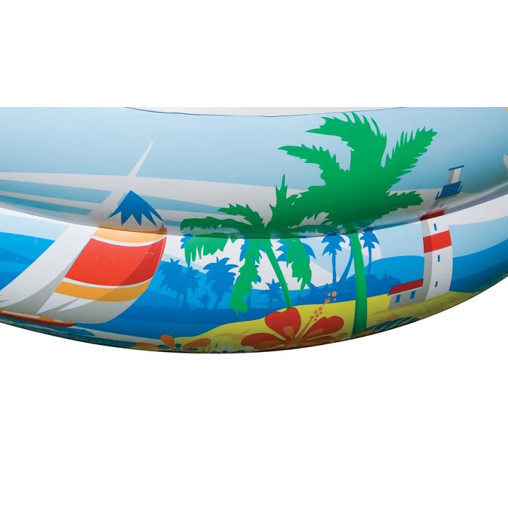 Inflatable & Intex Electric Seaside 8.5’x5.25’x18” Pump Pool Paradise Air Kiddie