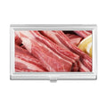 Pocket Meat Business Rib Box Case Wallet Raw Texture Holder Food Chop Card