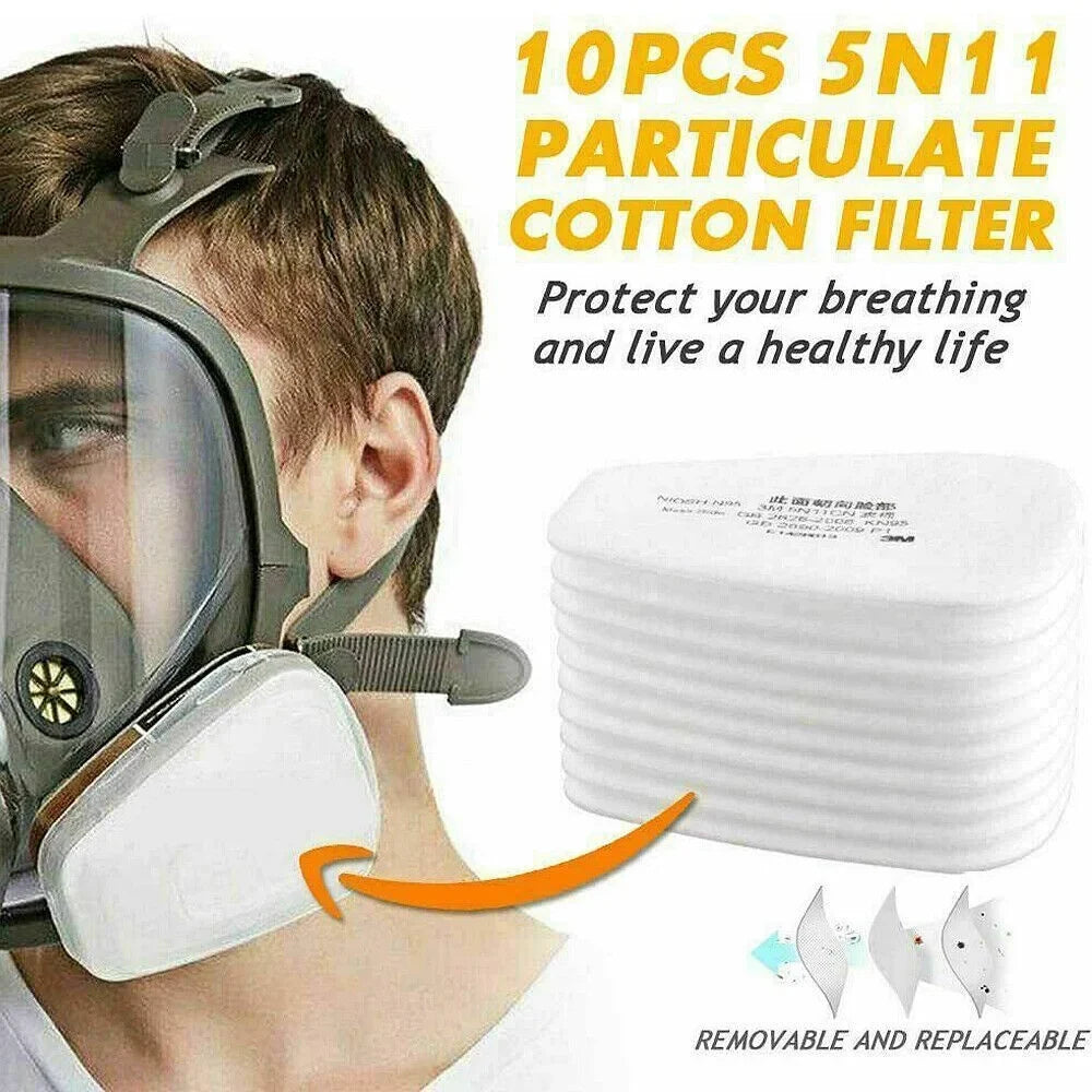for Facepiece Face Mask Painting Spraying w/Filters Set Gas Full Respirator 6800