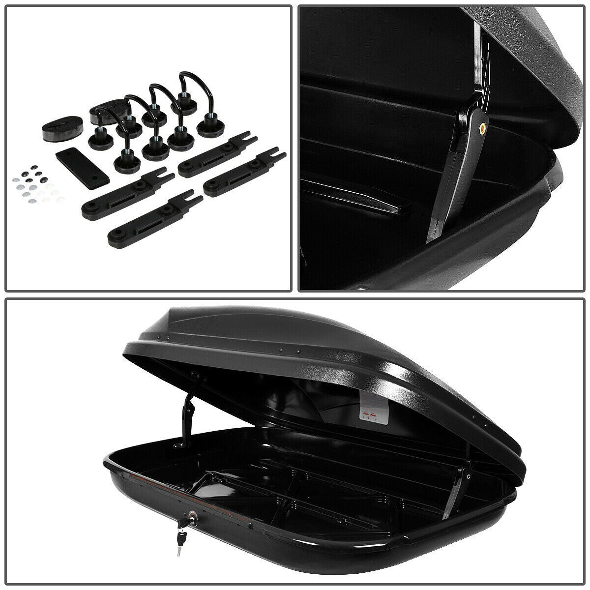 Vehicle with Box Teledu Roof Carrier Top Car Waterproof Mount Lock Cargo Travel Storage