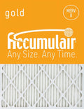 (4 MERV Pack) Air Filter Accumulair Gold 8 20x20x2
