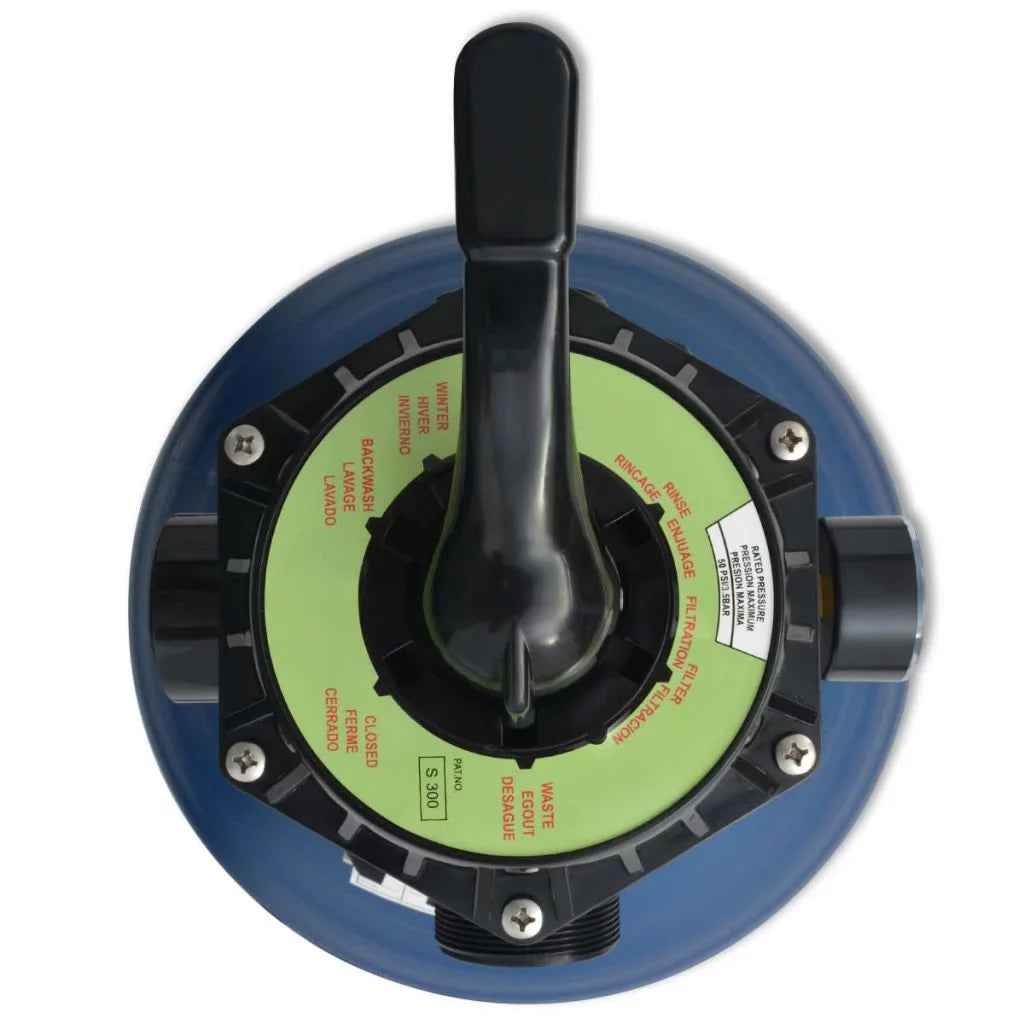Blue 6 with Pool inch Sand 18 Filter Position Valve