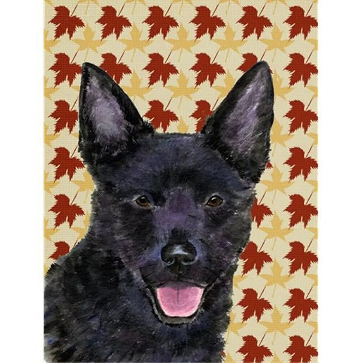 Carolines Australian Flag Portrait Treasures dimension Fall Kelpie Canvas House Leaves