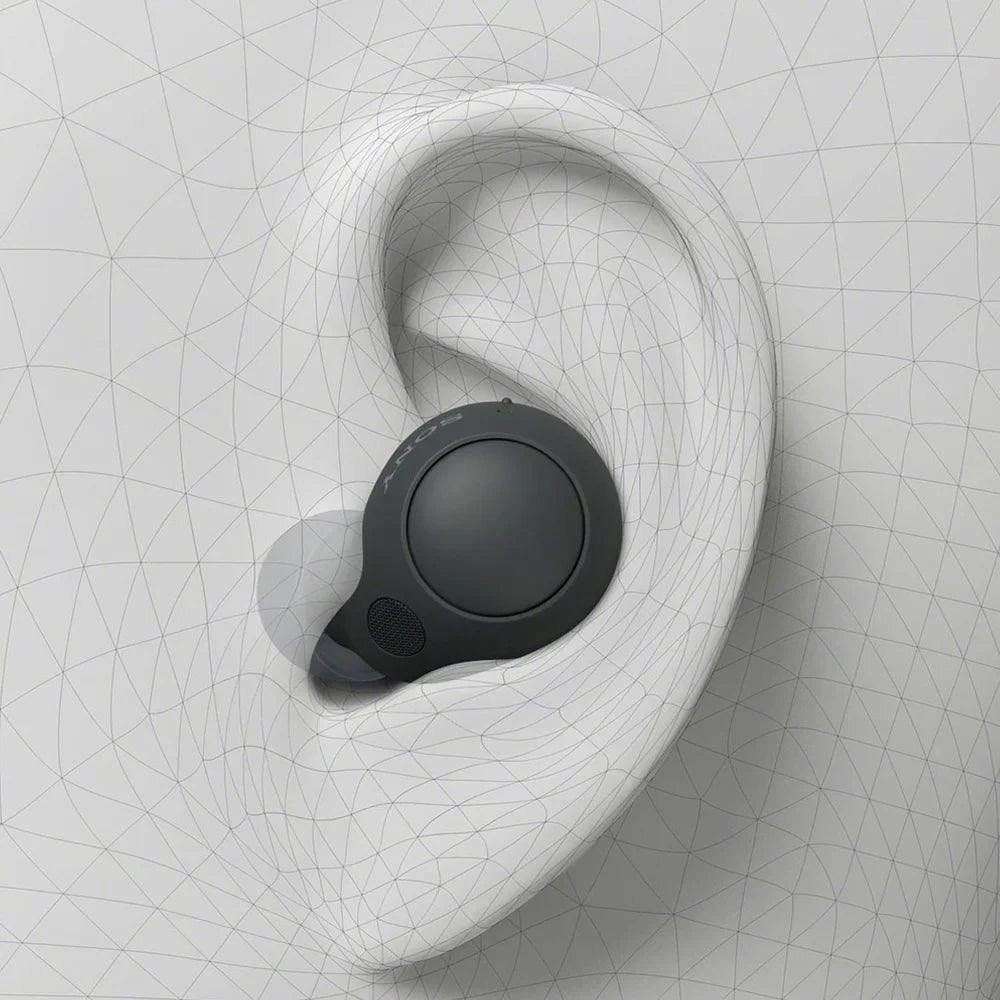 Earbud Mic Canceling Resistance, Black liquid IPX4 Truly with Open and WF-C700N in-Ear Box Headphones Wireless Bluetooth Noise