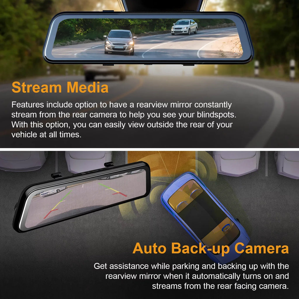 Mirror M2 Smart Rexing ADAS with Cam Dash BSD