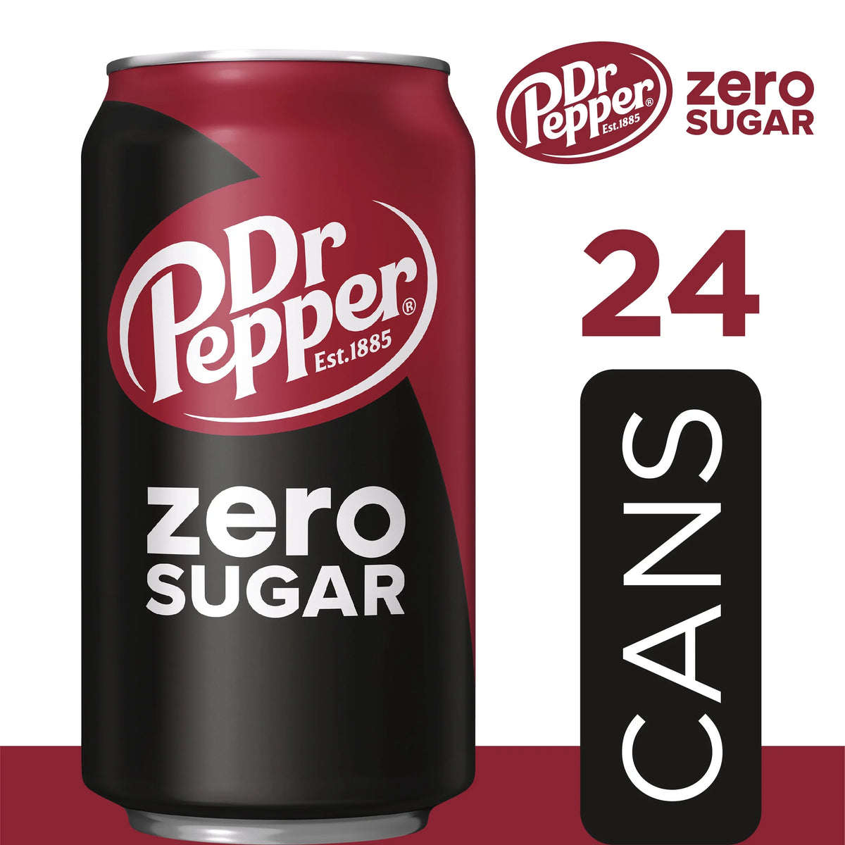 oz, Pop, Pack Cans 24 Sugar 12 Zero Pepper Dr Soda fl