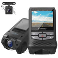 with Rotation Vision, Loop Car Monitoring,G-Sensor,WDR,Night CR600 1080P Recording, Detection, Parking in Dual Crosstour Motion Screen Front Camera and Dash FHD Cam Rear Mini