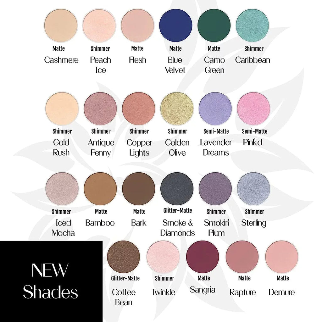 Made Pressed Hypoallergenic Peach Organic Ice Natural Eyeshadow BaeBlu Powder, in 100% Finely Velvety USA, Smooth