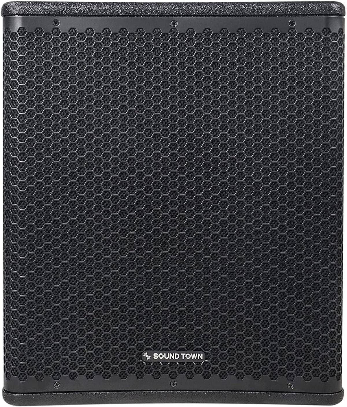 Black Class-D (OBERON-15SPW) Voice Magnet, PA/DJ 1400W 15" DSP Selectable oz Town 4" OBERON Coil, Sound Amplifier, 100 Subwoofer Birch Output Series LPF and Powered with Plywood, Modes,