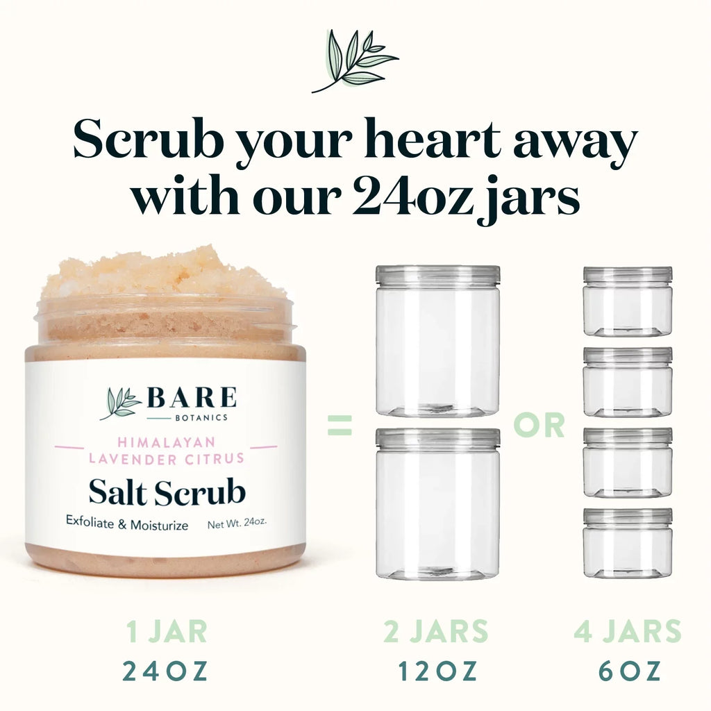 Salt Himalayan 24 Scrub Botanics Bare Body Citrus Lavender Scrub oz