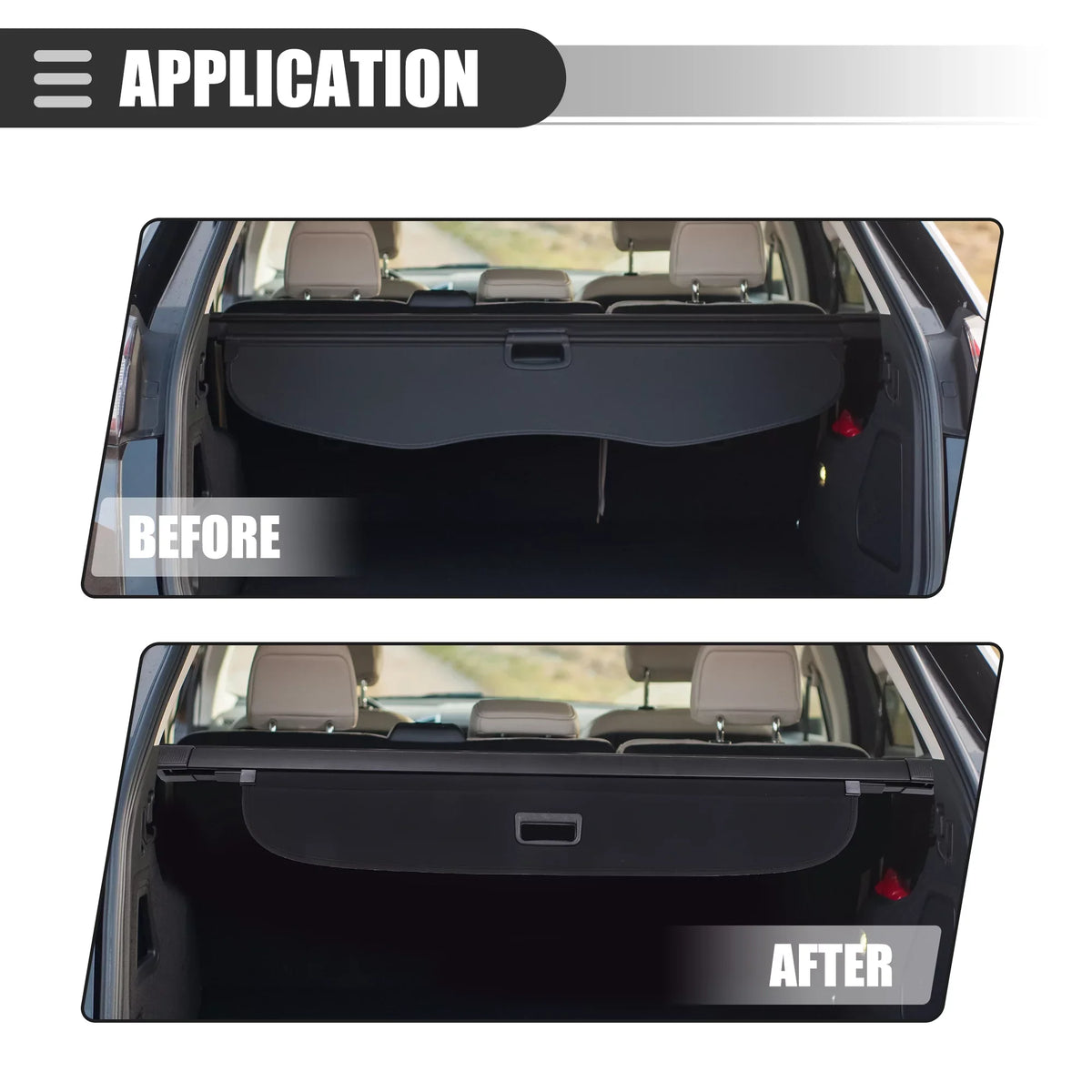 Cover Q7 Cargo Audi for Security Canvas Shield Retractable Rear Black Cover Shade 2016-2022 Trunk