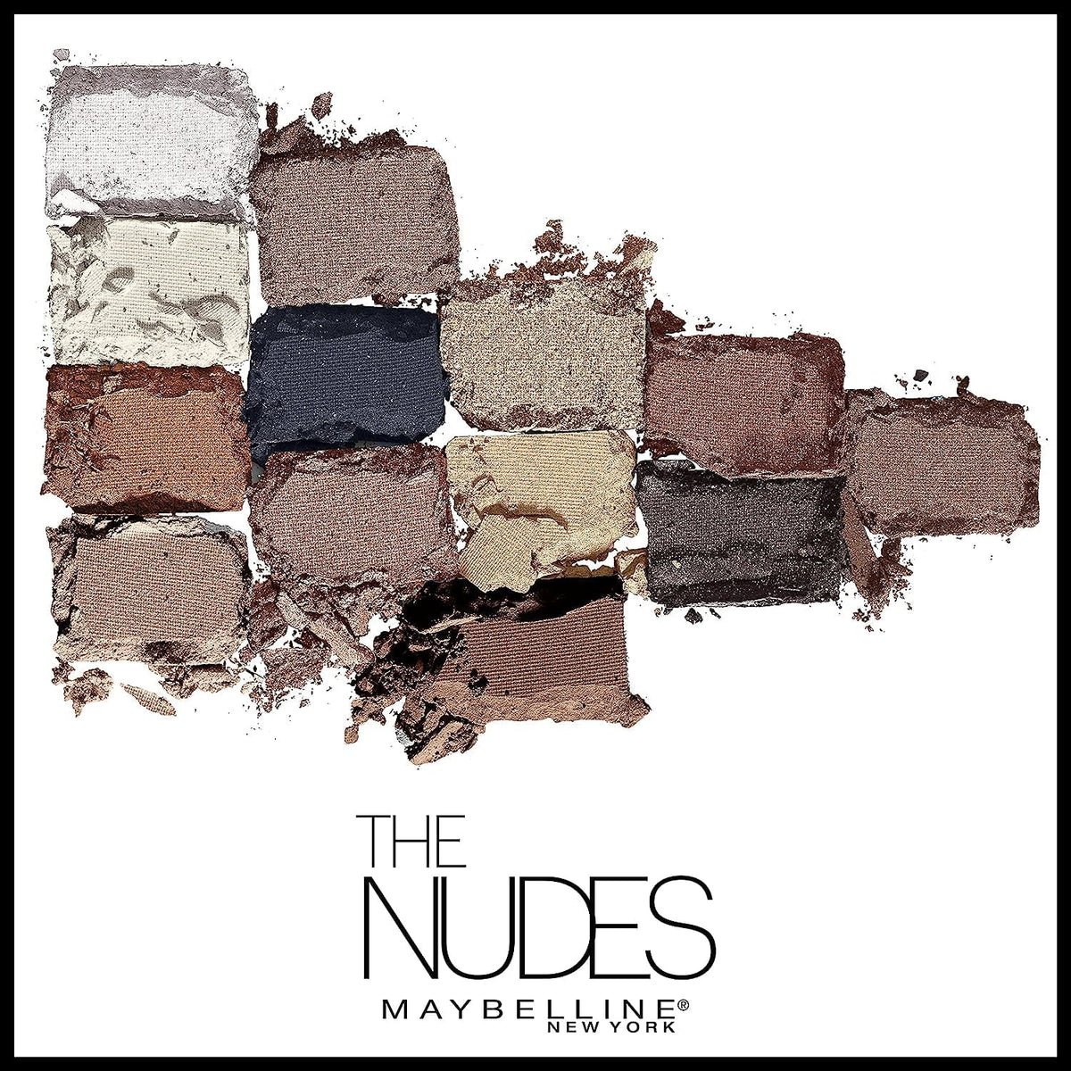 The Blendable Eyeshadow Shades, 1 Nudes Pigmented Palette Matte and Count Shimmer Makeup, Powder, Maybelline 12
