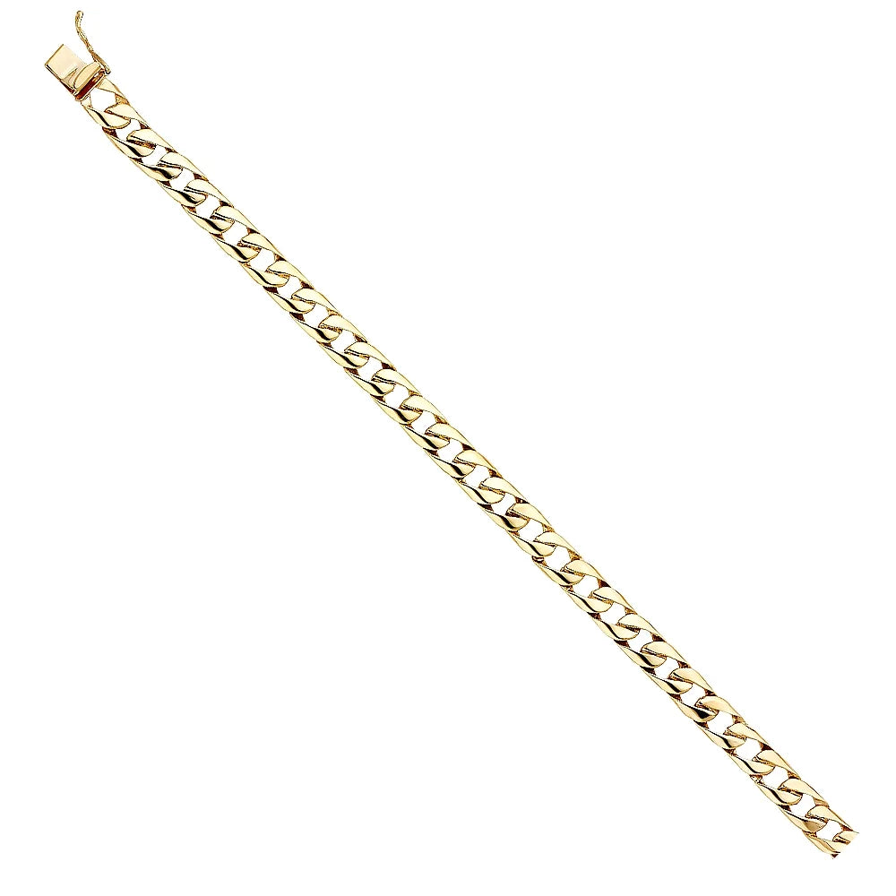 Men Gold Jewelry | - Yellow | for 8" Weight Bracelet Men’s | 14.7 Bracelets for Chain Cuban Link Gift Women 14k 14KY Elegant and Gold