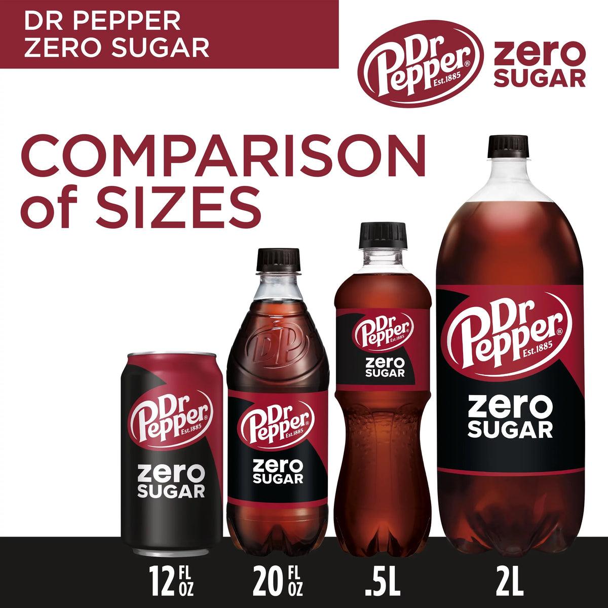 oz, Pop, Pack Cans 24 Sugar 12 Zero Pepper Dr Soda fl