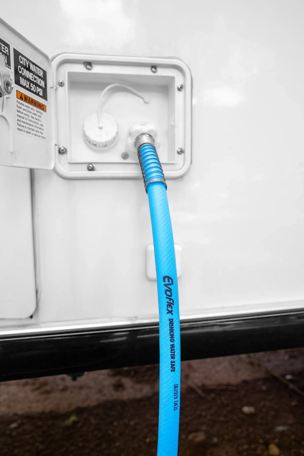 liquid or Phthalate-Free, Blue Lead-Free, Camco BPA-Free, (22793) Hose Drinking 50-Foot Camper/RV | EvoFlex