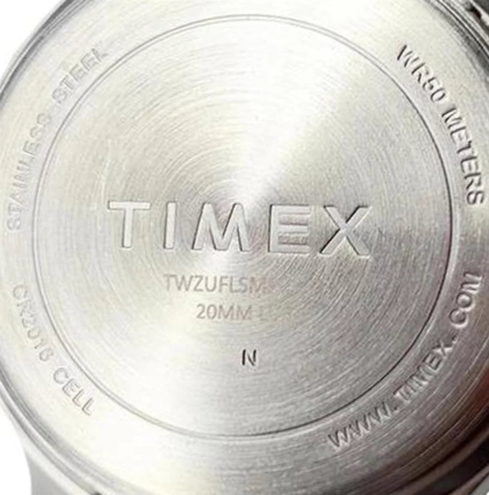 Louis Timex Top Saint Men's Steel Watch Blues Stainless St Brass