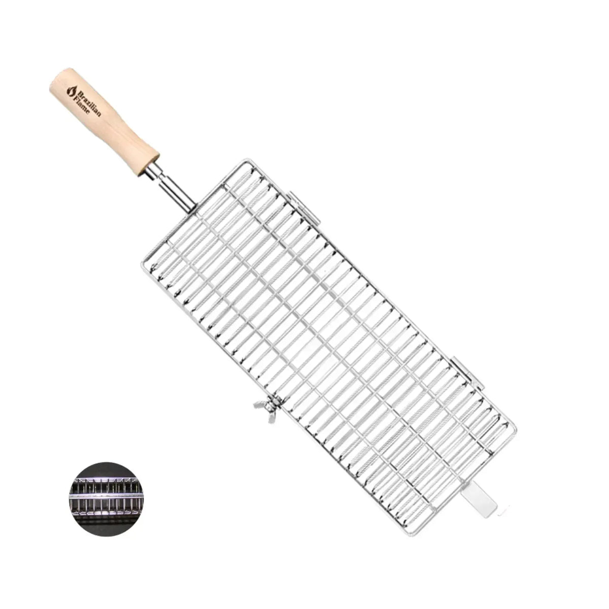 Brazilian Flame Grill Flat Vegetables Rotisserie - Basket