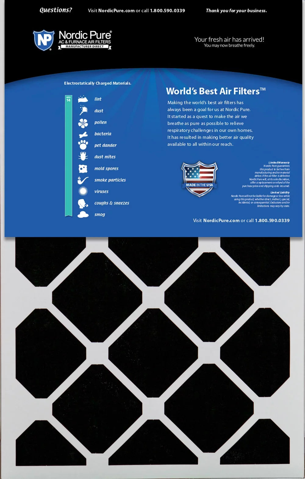Air Carbon MERV Plus 14 Honeywell Replacement 16x25x5 Pack Filters 3/8) 4 (4