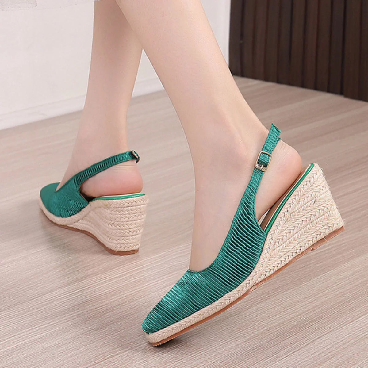 Silk Women Wedge Sandals for Linen Heels Toe Straw Summer Sandals Sandal Elegant dimension Sketches Flip Women Flop Dressy Sandals Women Cap Women's High 12 Fisherman Shoes New Espadrilles Espadrilles